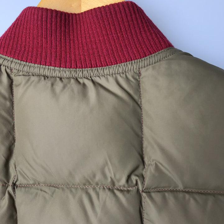 Vintage 80s-90'S Eddie Bauer reversible goose down vest with black tag, size M, men's polyester Beige type Vintage Second Hand