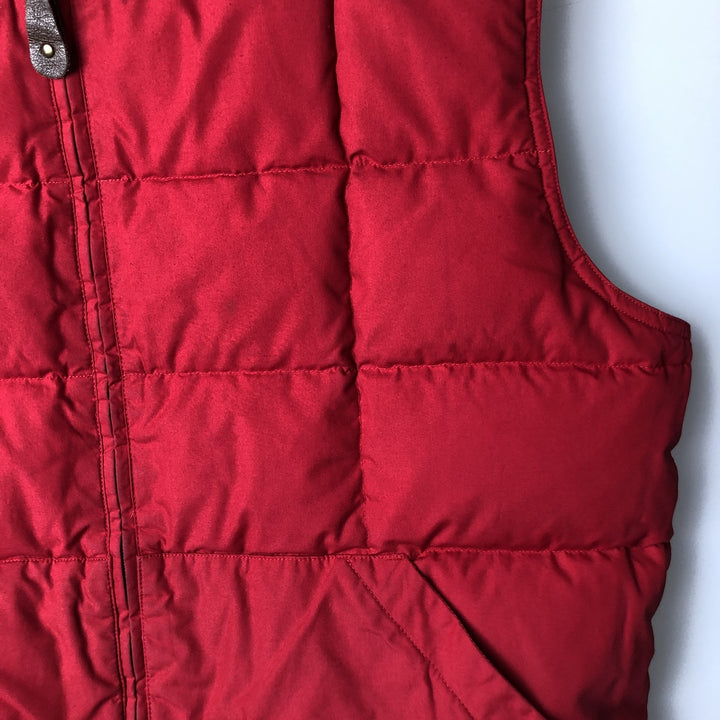 Vintage 80s-90'S Eddie Bauer reversible goose down vest with black tag, size M, men's polyester Beige type Vintage Second Hand