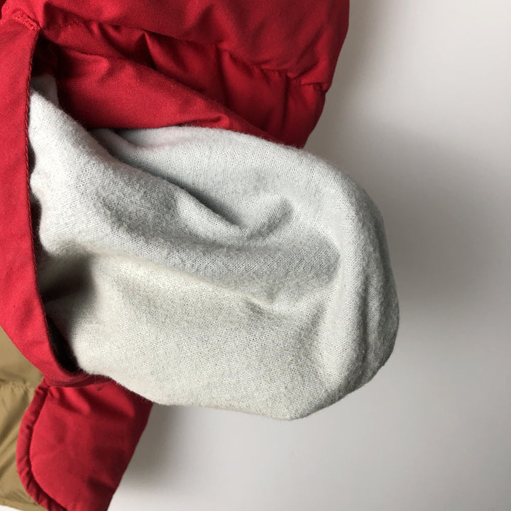 Vintage 80s-90'S Eddie Bauer reversible goose down vest with black tag, size M, men's polyester Beige type Vintage Second Hand