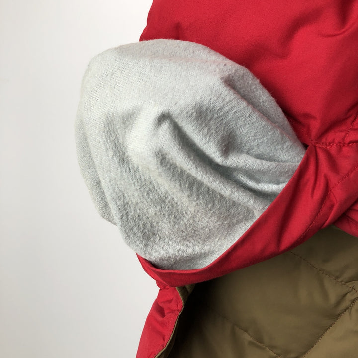 Vintage 80s-90'S Eddie Bauer reversible goose down vest with black tag, size M, men's polyester Beige type Vintage Second Hand