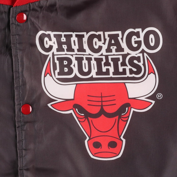 80s-90'S Chalk Line Chicago Bulls Nylon Varsity Jacket, Made in USA, Men's XL polyester red type Vintage Second Hand