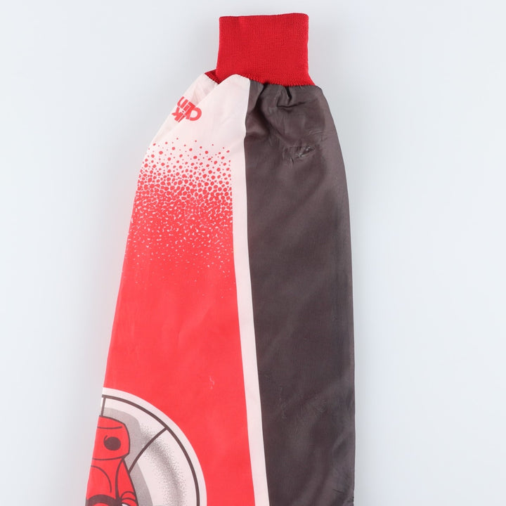 80s-90'S Chalk Line Chicago Bulls Nylon Varsity Jacket, Made in USA, Men's XL polyester red type Vintage Second Hand