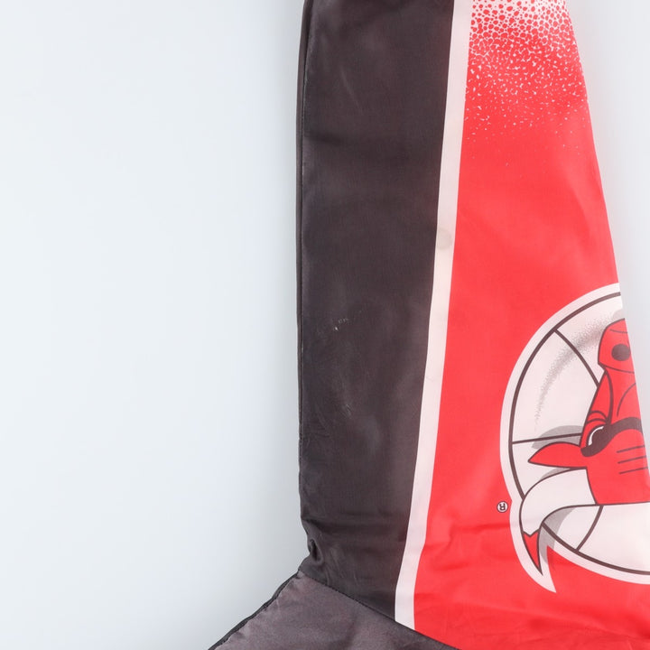 80s-90'S Chalk Line Chicago Bulls Nylon Varsity Jacket, Made in USA, Men's XL polyester red type Vintage Second Hand