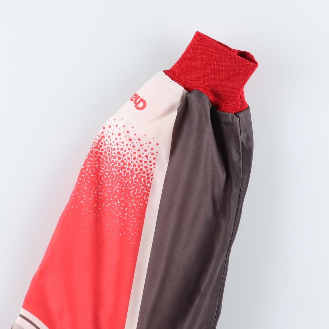 80s-90'S Chalk Line Chicago Bulls Nylon Varsity Jacket, Made in USA, Men's XL polyester red type Vintage Second Hand