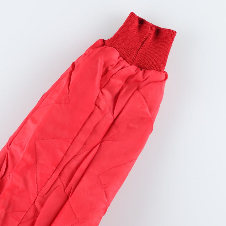 80s-90'S Chalk Line Chicago Bulls Nylon Varsity Jacket, Made in USA, Men's XL polyester red type Vintage Second Hand