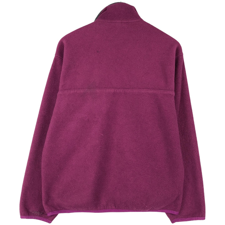 2000'S Patagonia Synchilla Snap-T 25450F4 Half-Snap Fleece Pullover, Men's Size Medium polyester Purple type red-purple Vintage Second Hand