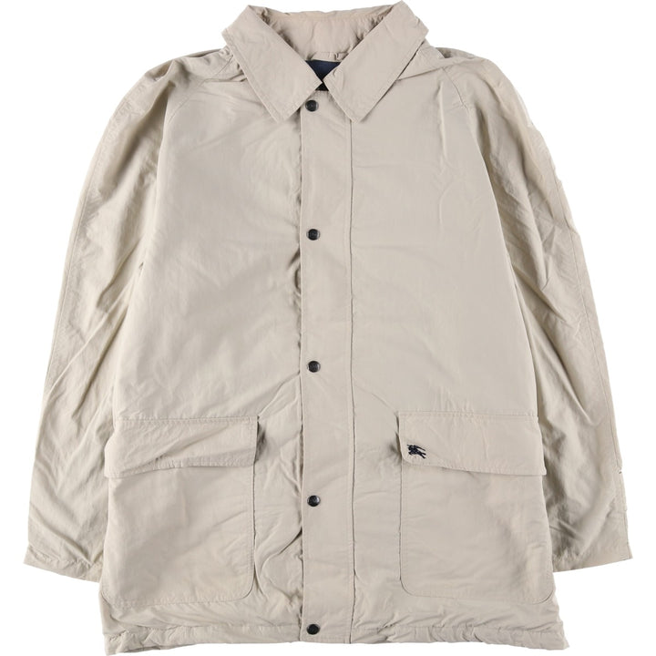 Burberry's zip-up jacket, made in the UK, men's size XL polyamide Beige type Vintage Second Hand