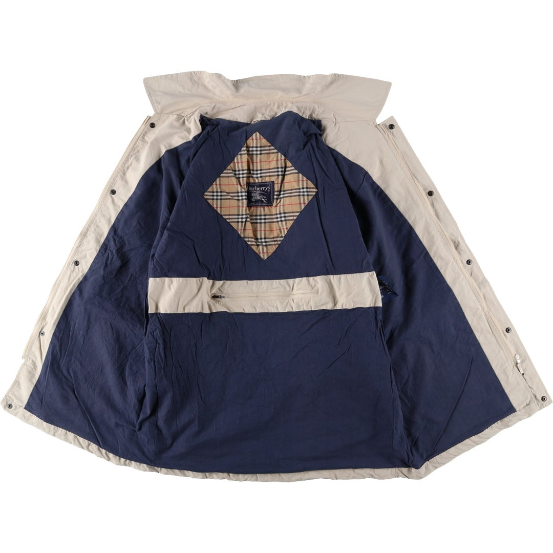 Burberry's zip-up jacket, made in the UK, men's size XL polyamide Beige type Vintage Second Hand
