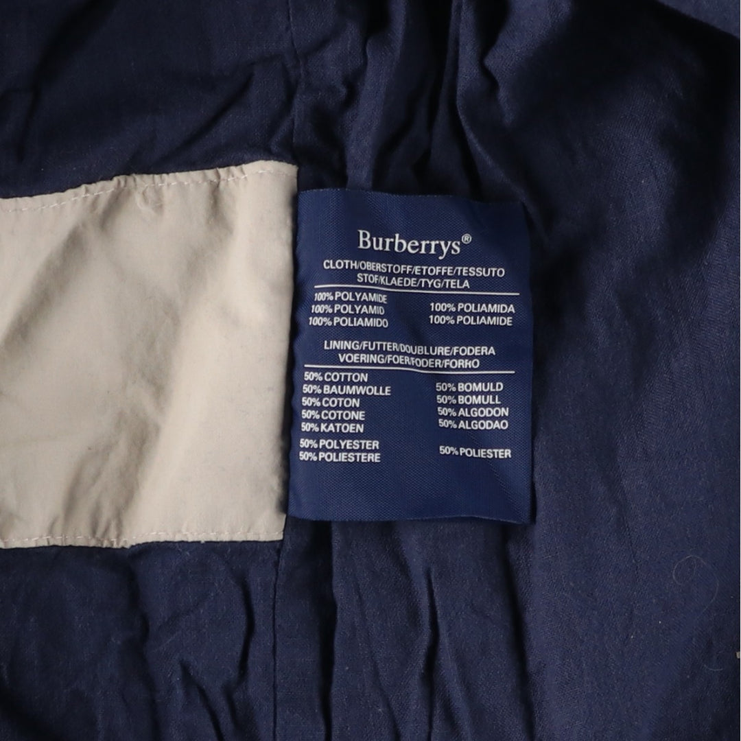 Burberry's zip-up jacket, made in the UK, men's size XL polyamide Beige type Vintage Second Hand