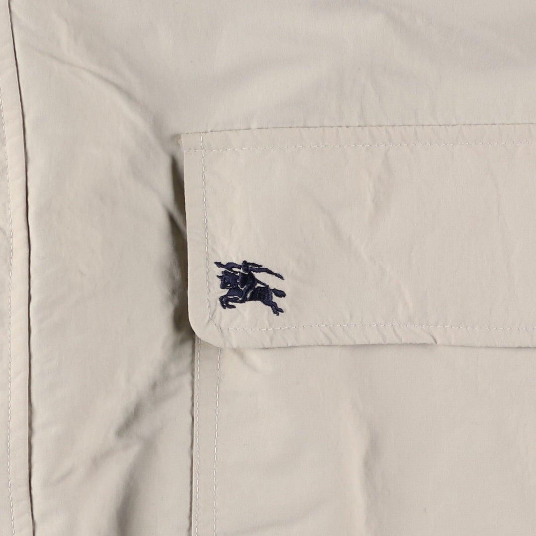 Burberry's zip-up jacket, made in the UK, men's size XL polyamide Beige type Vintage Second Hand