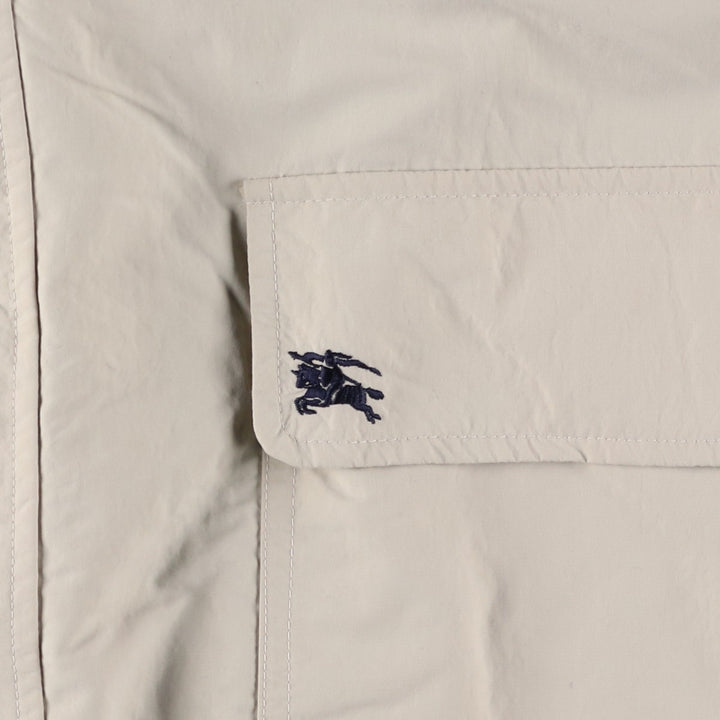 Burberry's zip-up jacket, made in the UK, men's size XL polyamide Beige type Vintage Second Hand