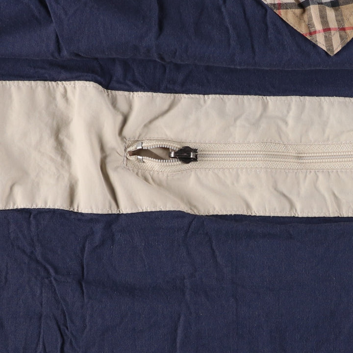 Burberry's zip-up jacket, made in the UK, men's size XL polyamide Beige type Vintage Second Hand