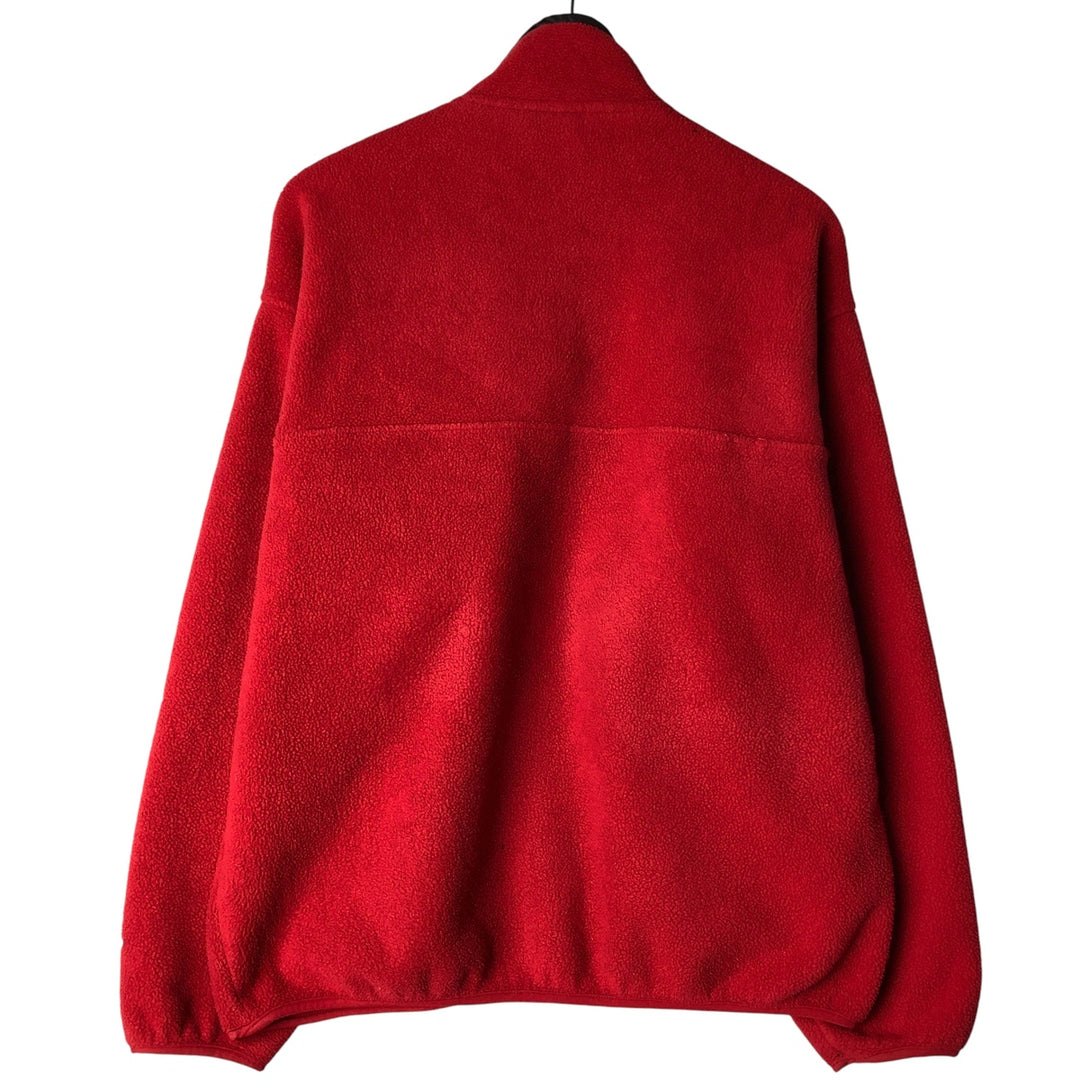 90'S Patagonia Synchilla Snap-T 25450FA98 Half-Snap Fleece Pullover, Made in USA, Men's Size L polyester red type Vintage Second Hand