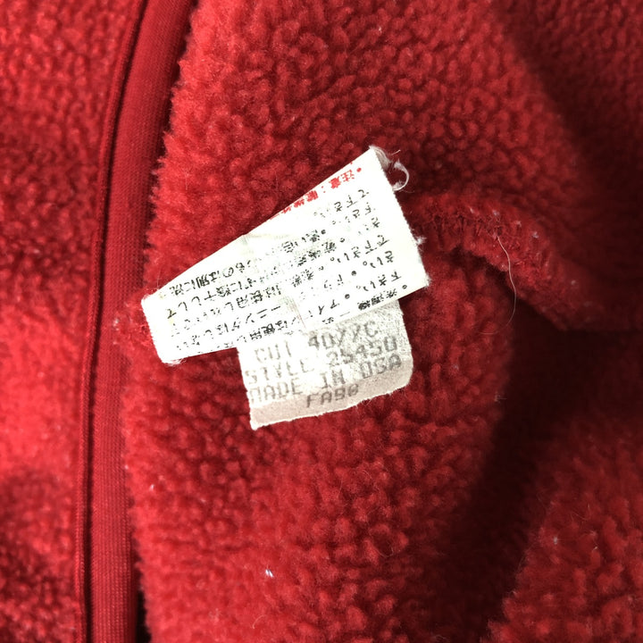 90'S Patagonia Synchilla Snap-T 25450FA98 Half-Snap Fleece Pullover, Made in USA, Men's Size L polyester red type Vintage Second Hand