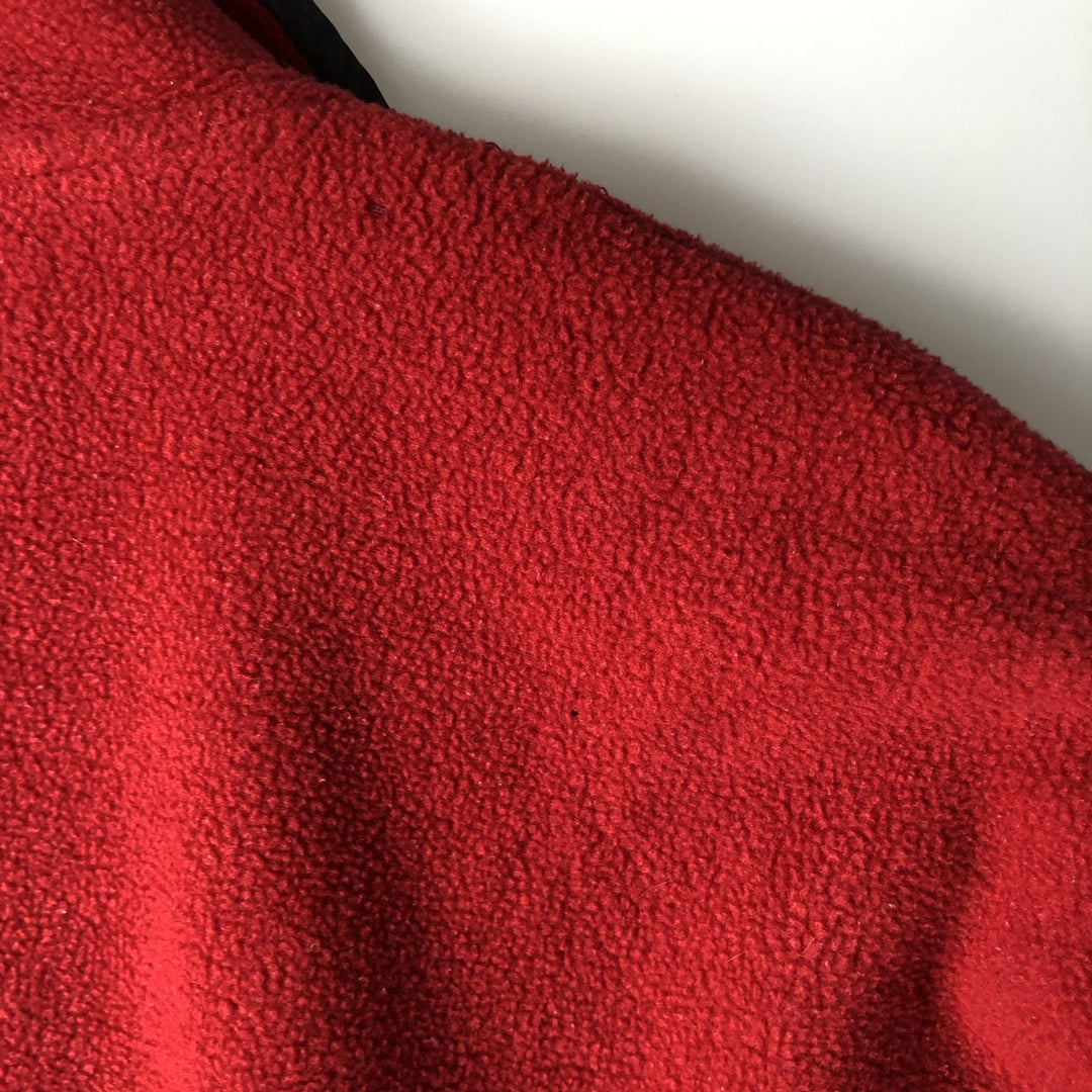90'S Patagonia Synchilla Snap-T 25450FA98 Half-Snap Fleece Pullover, Made in USA, Men's Size L polyester red type Vintage Second Hand