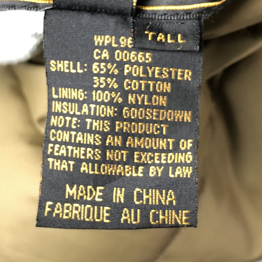 Vintage 1970s-1980'S Eddie Bauer reversible Canadian goose down vest with black tag, size L, men's polyester Beige type Vintage Second Hand