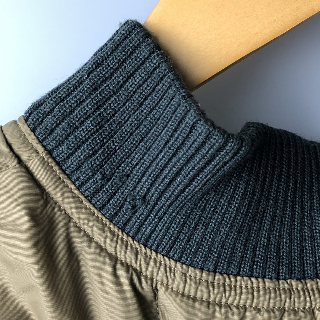 Vintage 1970s-1980'S Eddie Bauer reversible Canadian goose down vest with black tag, size L, men's polyester Beige type Vintage Second Hand