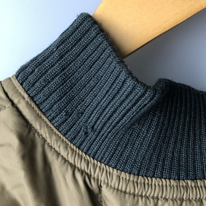 Vintage 1970s-1980'S Eddie Bauer reversible Canadian goose down vest with black tag, size L, men's polyester Beige type Vintage Second Hand