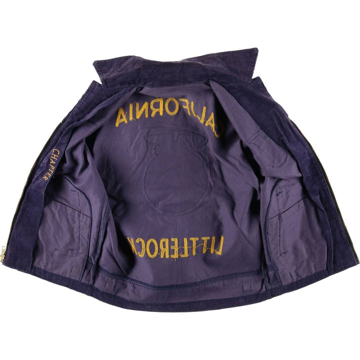 American National Agricultural School FFA Farmers Corduroy Jacket, Women's, Size M unclear navy blue type Vintage Second Hand