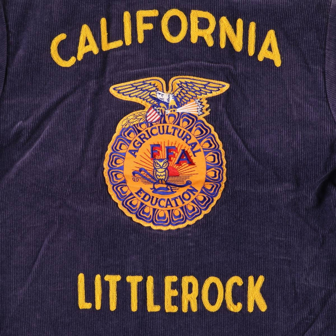 American National Agricultural School FFA Farmers Corduroy Jacket, Women's, Size M unclear navy blue type Vintage Second Hand