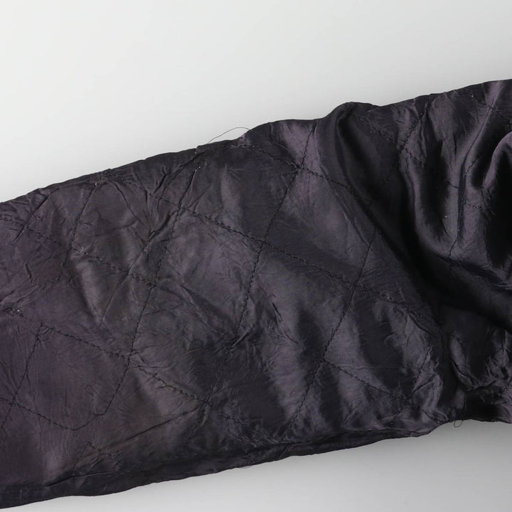 Burberry's wool blouson, men's size L unclear navy blue type Vintage Second Hand