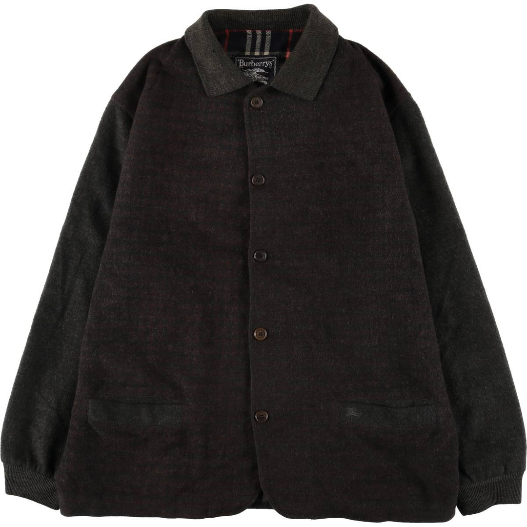 Burberry's Check Pattern Wool Jacket, Men's XL unclear Khaki type Vintage Second Hand
