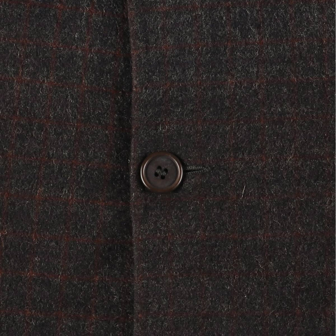 Burberry's Check Pattern Wool Jacket, Men's XL unclear Khaki type Vintage Second Hand