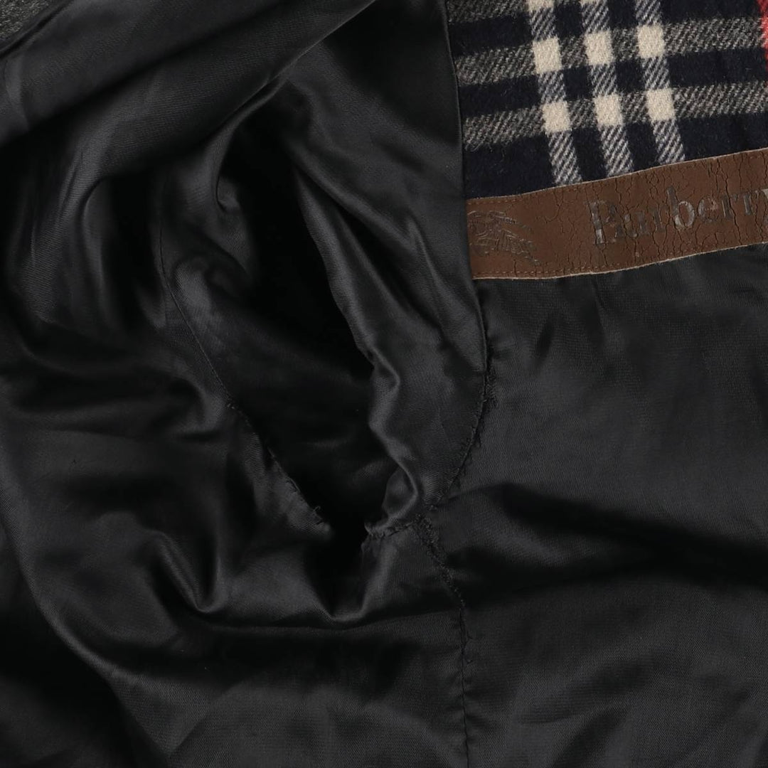Burberry's Check Pattern Wool Jacket, Men's XL unclear Khaki type Vintage Second Hand