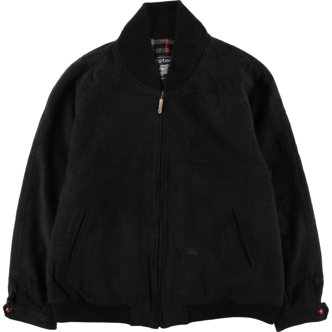 Burberry's cashmere-blend wool blouson, men's size M wool navy blue type Vintage Second Hand