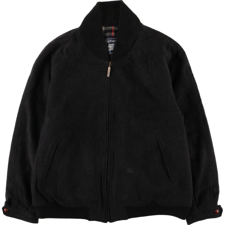 Burberry's cashmere-blend wool blouson, men's size M wool navy blue type Vintage Second Hand