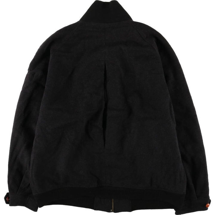 Burberry's cashmere-blend wool blouson, men's size M wool navy blue type Vintage Second Hand