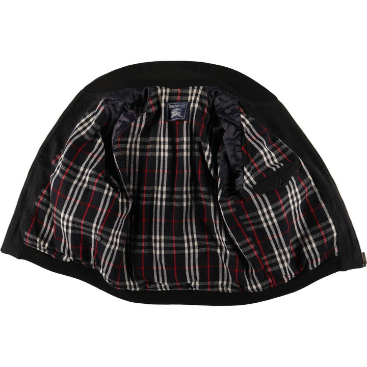 Burberry's cashmere-blend wool blouson, men's size M wool navy blue type Vintage Second Hand