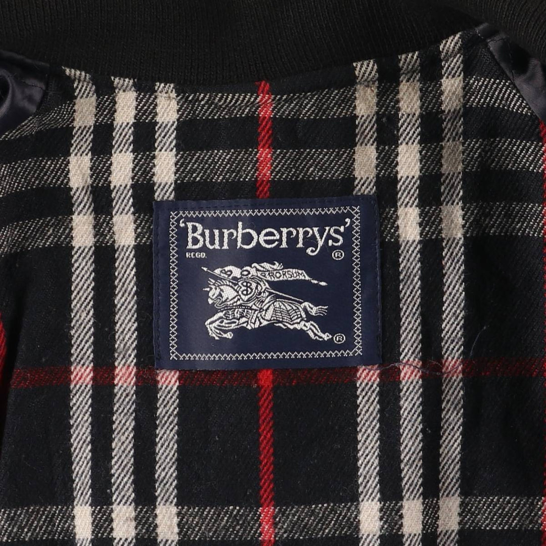 Burberry's cashmere-blend wool blouson, men's size M wool navy blue type Vintage Second Hand
