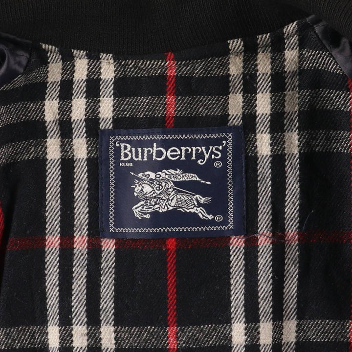 Burberry's cashmere-blend wool blouson, men's size M wool navy blue type Vintage Second Hand