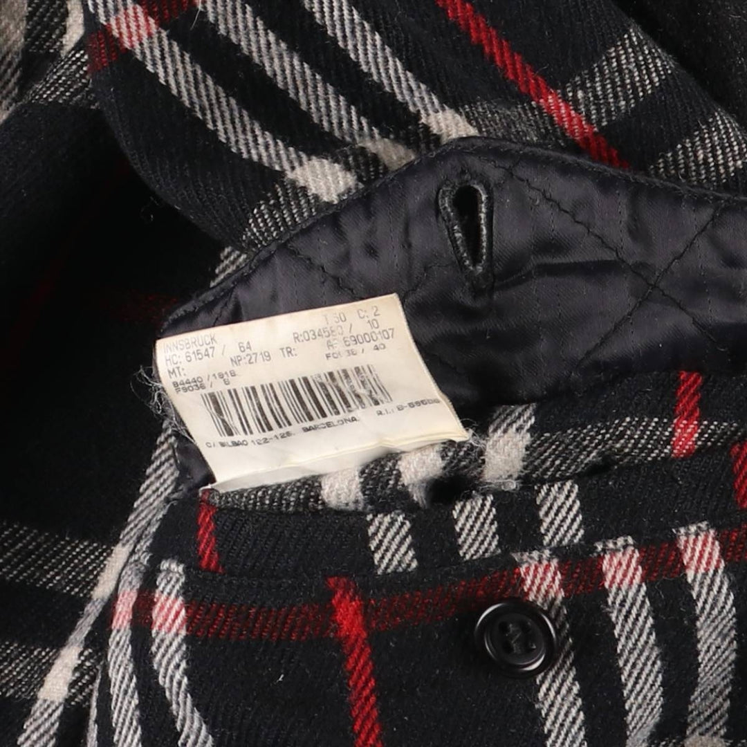 Burberry's cashmere-blend wool blouson, men's size M wool navy blue type Vintage Second Hand