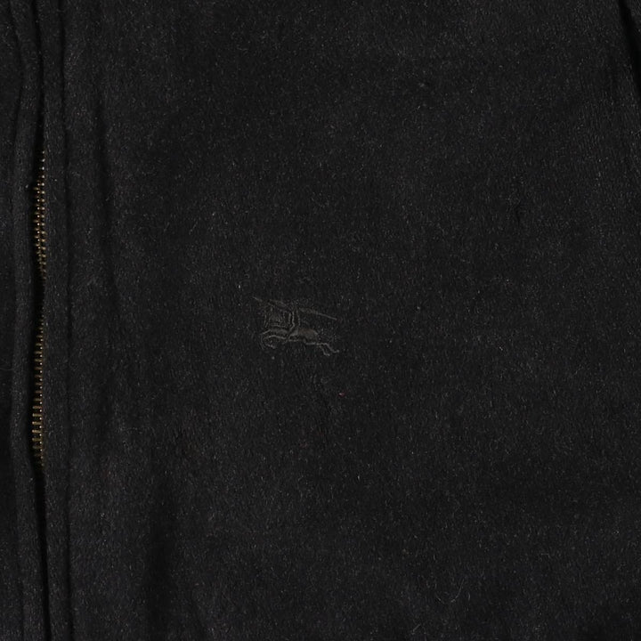 Burberry's cashmere-blend wool blouson, men's size M wool navy blue type Vintage Second Hand