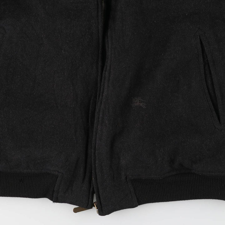 Burberry's cashmere-blend wool blouson, men's size M wool navy blue type Vintage Second Hand