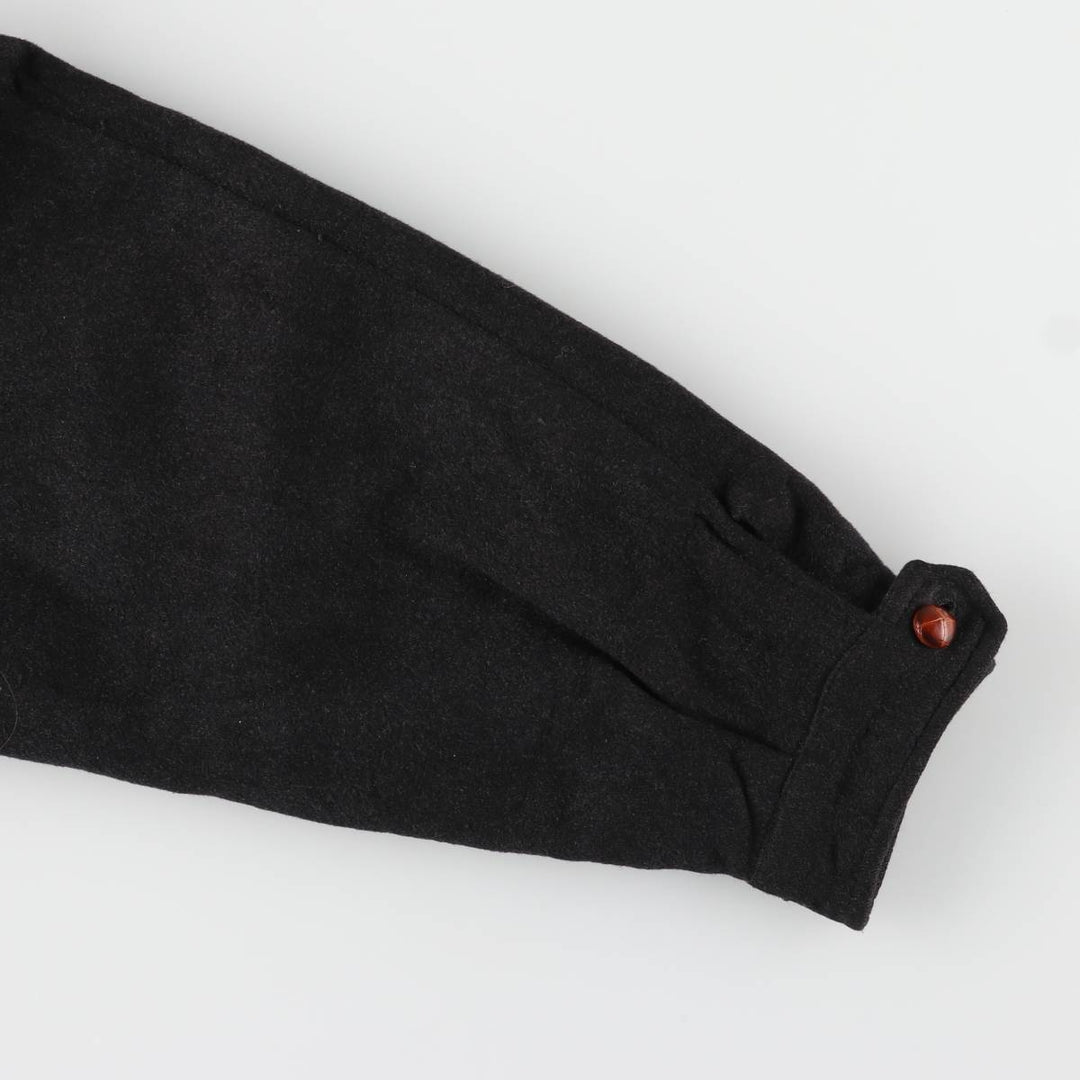 Burberry's cashmere-blend wool blouson, men's size M wool navy blue type Vintage Second Hand