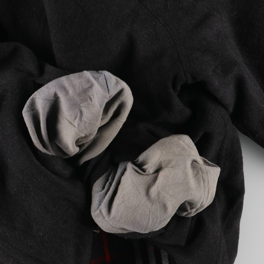 Burberry's cashmere-blend wool blouson, men's size M wool navy blue type Vintage Second Hand