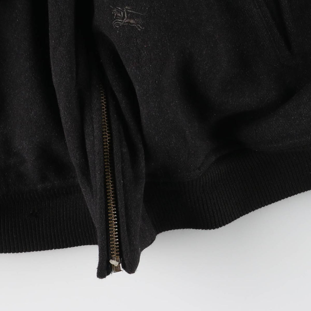 Burberry's cashmere-blend wool blouson, men's size M wool navy blue type Vintage Second Hand