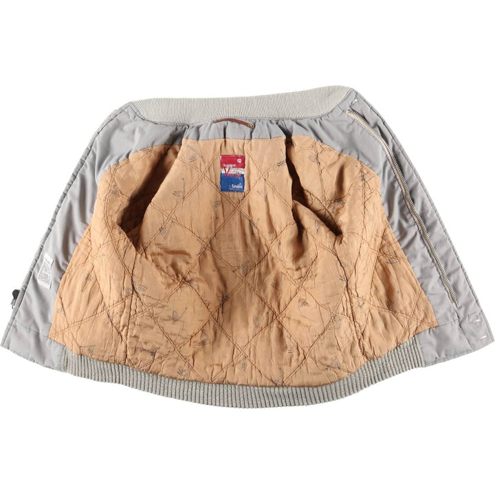 Vintage 1970'S Catalina Varsity Padded Derby Jacket with Cup Shoulder Strap, Men's Size XS unclear gray type Vintage Second Hand