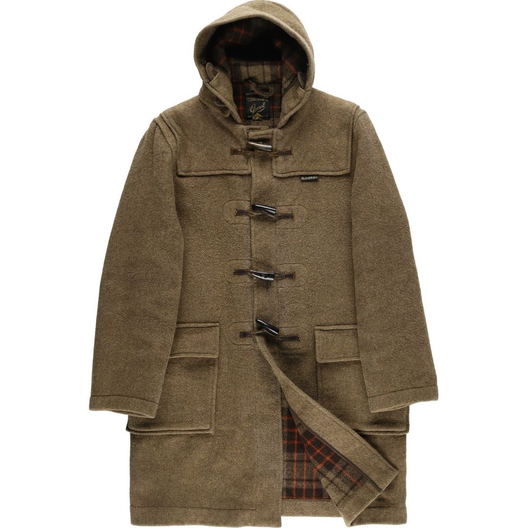 Vintage 1970'S Gloverall duffle coat, made in England, size small, men's wool brown type Vintage Second Hand