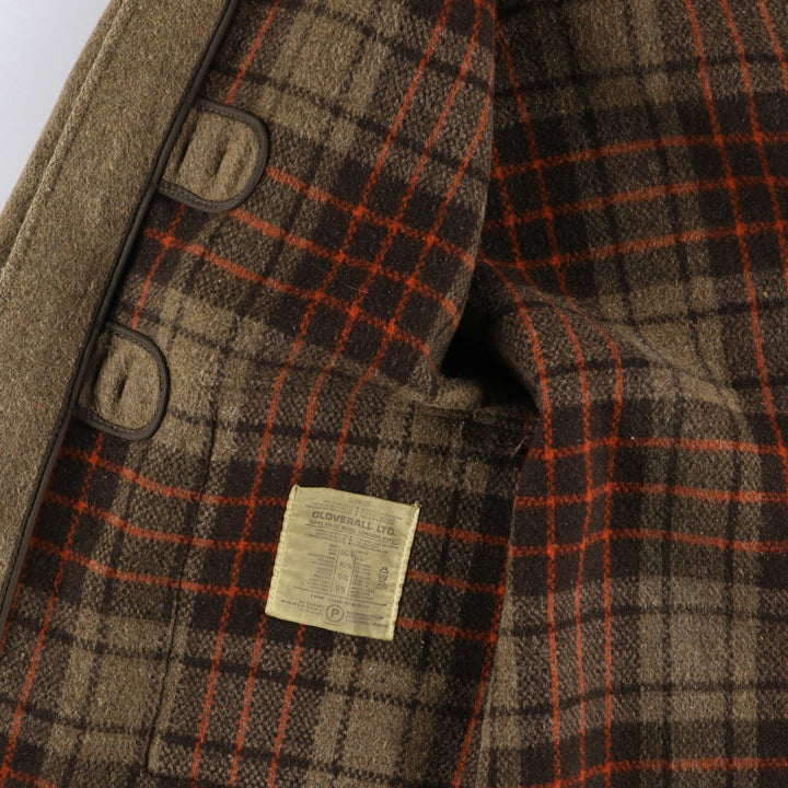 Vintage 1970'S Gloverall duffle coat, made in England, size small, men's wool brown type Vintage Second Hand