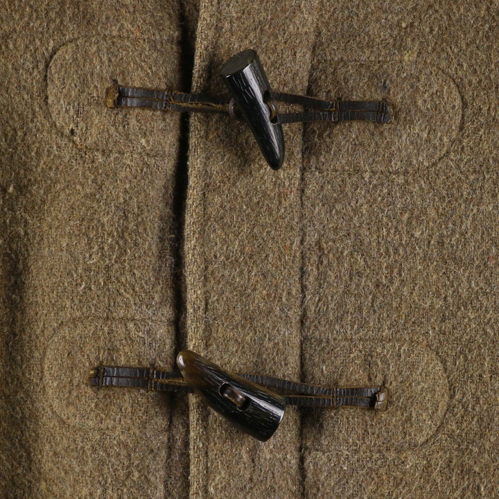 Vintage 1970'S Gloverall duffle coat, made in England, size small, men's wool brown type Vintage Second Hand