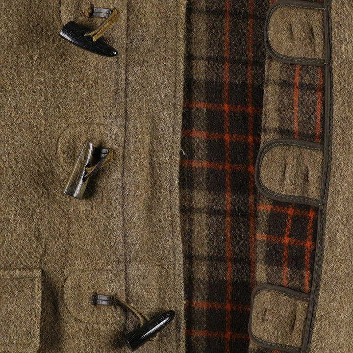 Vintage 1970'S Gloverall duffle coat, made in England, size small, men's wool brown type Vintage Second Hand