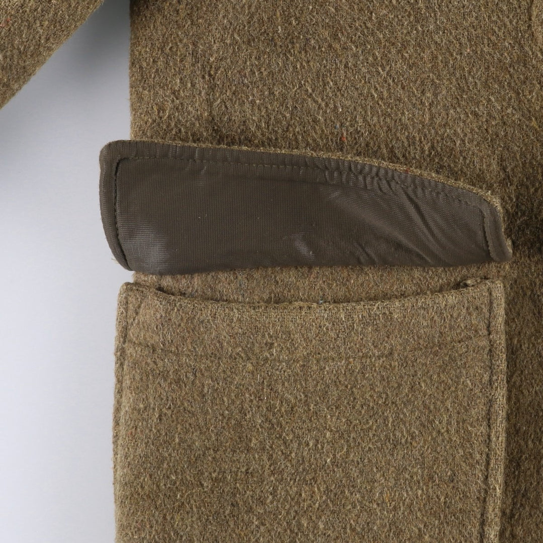 Vintage 1970'S Gloverall duffle coat, made in England, size small, men's wool brown type Vintage Second Hand