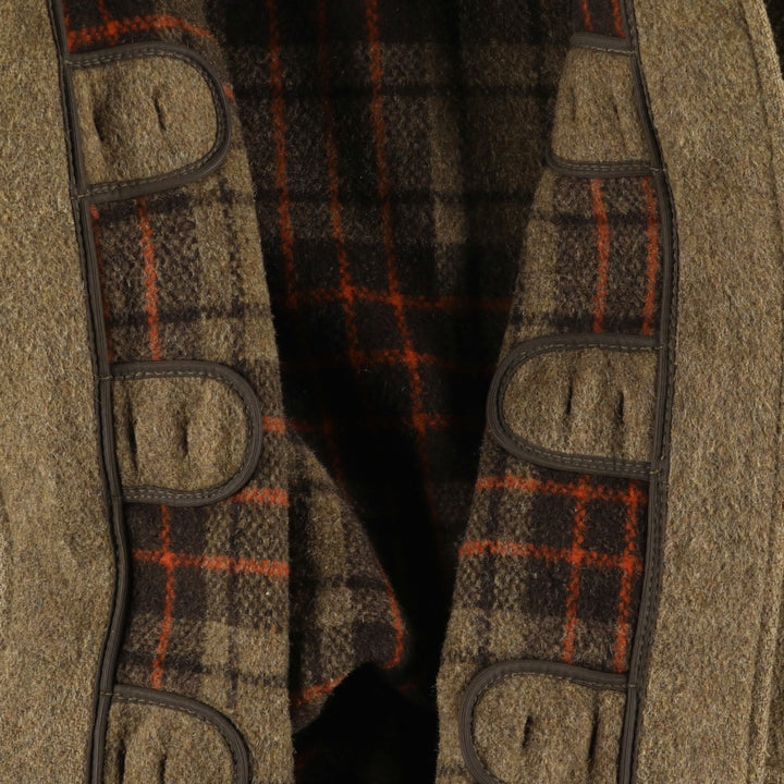 Vintage 1970'S Gloverall duffle coat, made in England, size small, men's wool brown type Vintage Second Hand