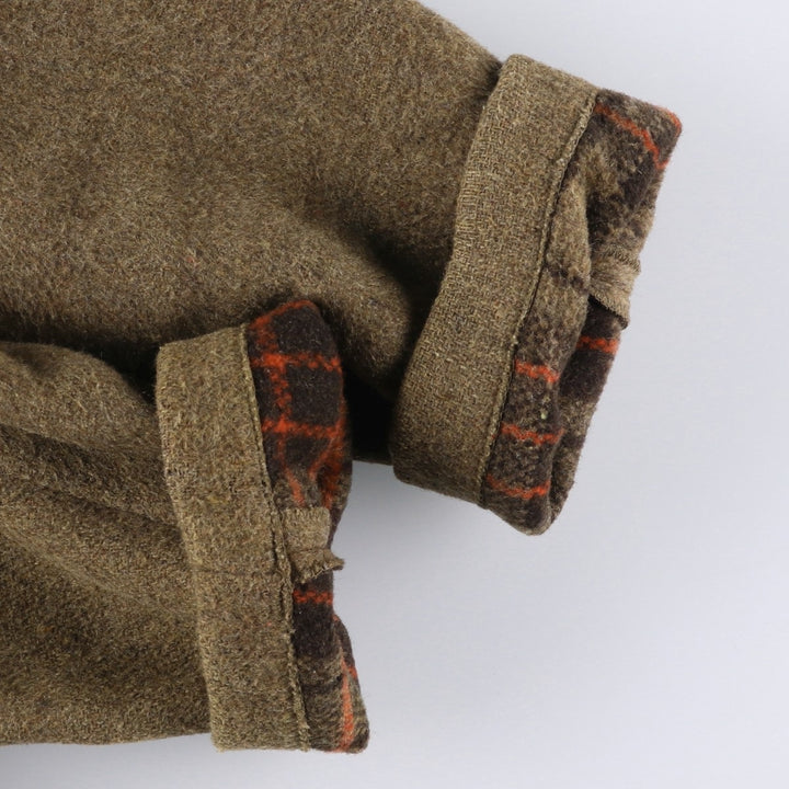 Vintage 1970'S Gloverall duffle coat, made in England, size small, men's wool brown type Vintage Second Hand