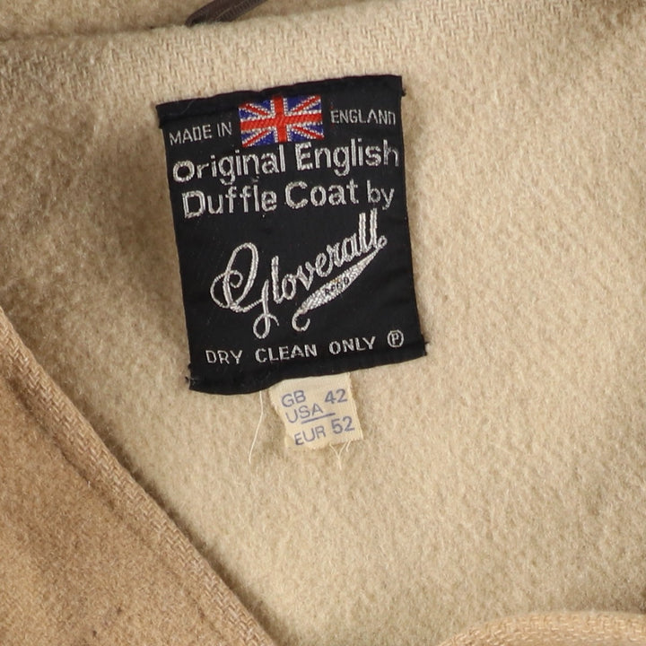 Gloverall Duffle Coat, Made in the UK, Men's Size XL wool Beige type Vintage Second Hand