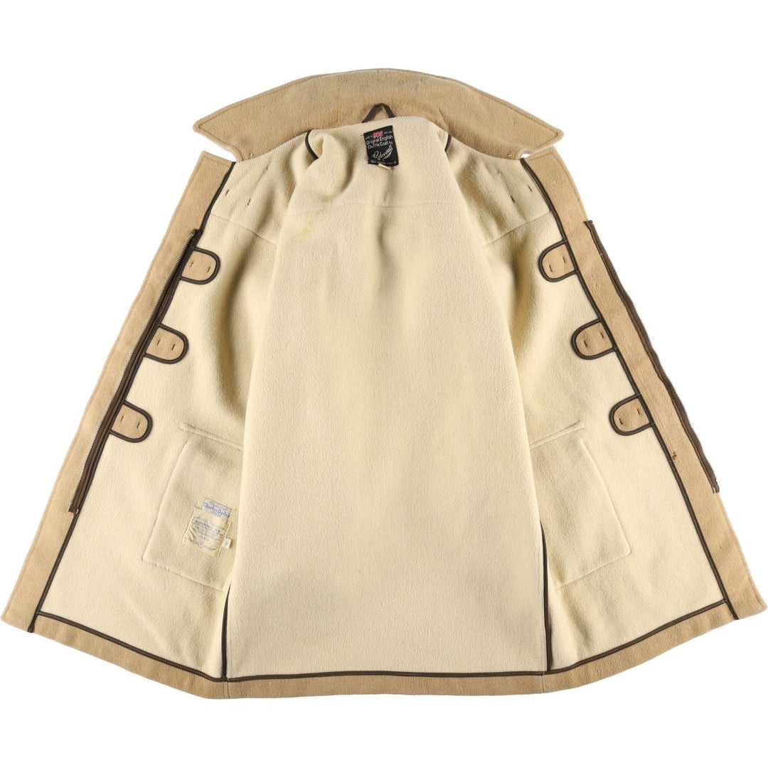 Vintage 1970'S Gloverall duffle coat, made in England, size L, men's wool Beige type Vintage Second Hand